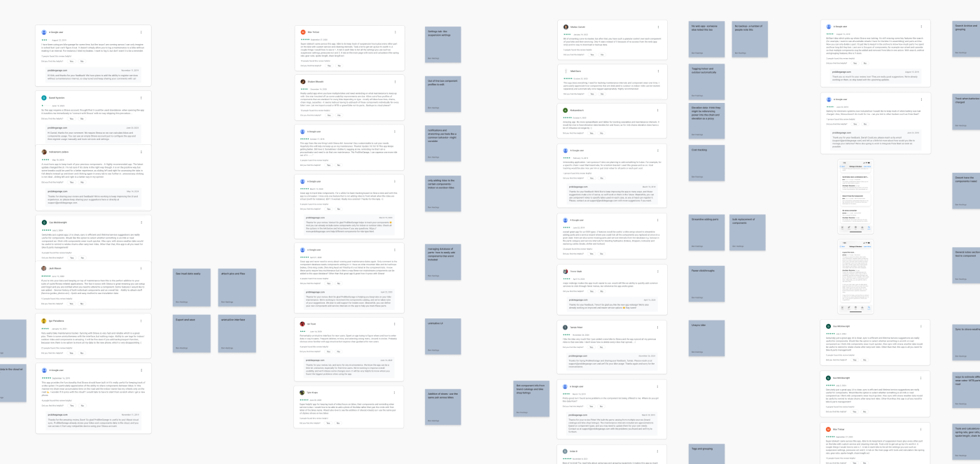 Collecting feedback from app reviews