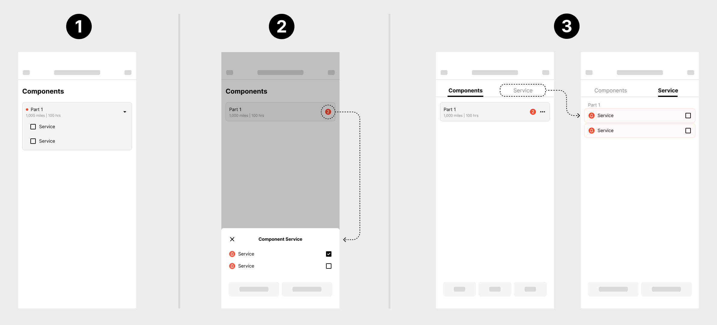 Exploring component and service layout structure options