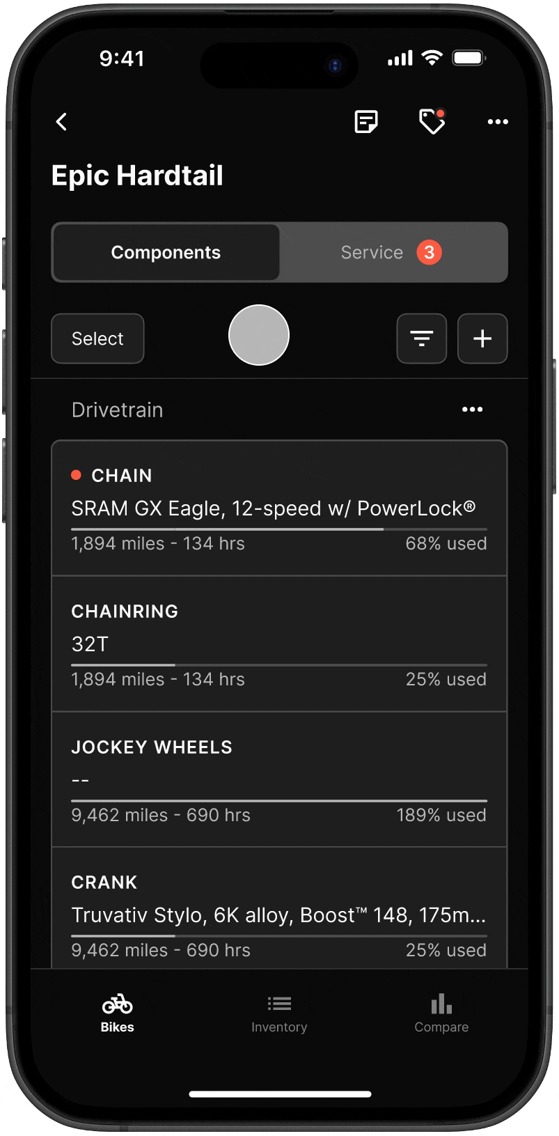 Component page